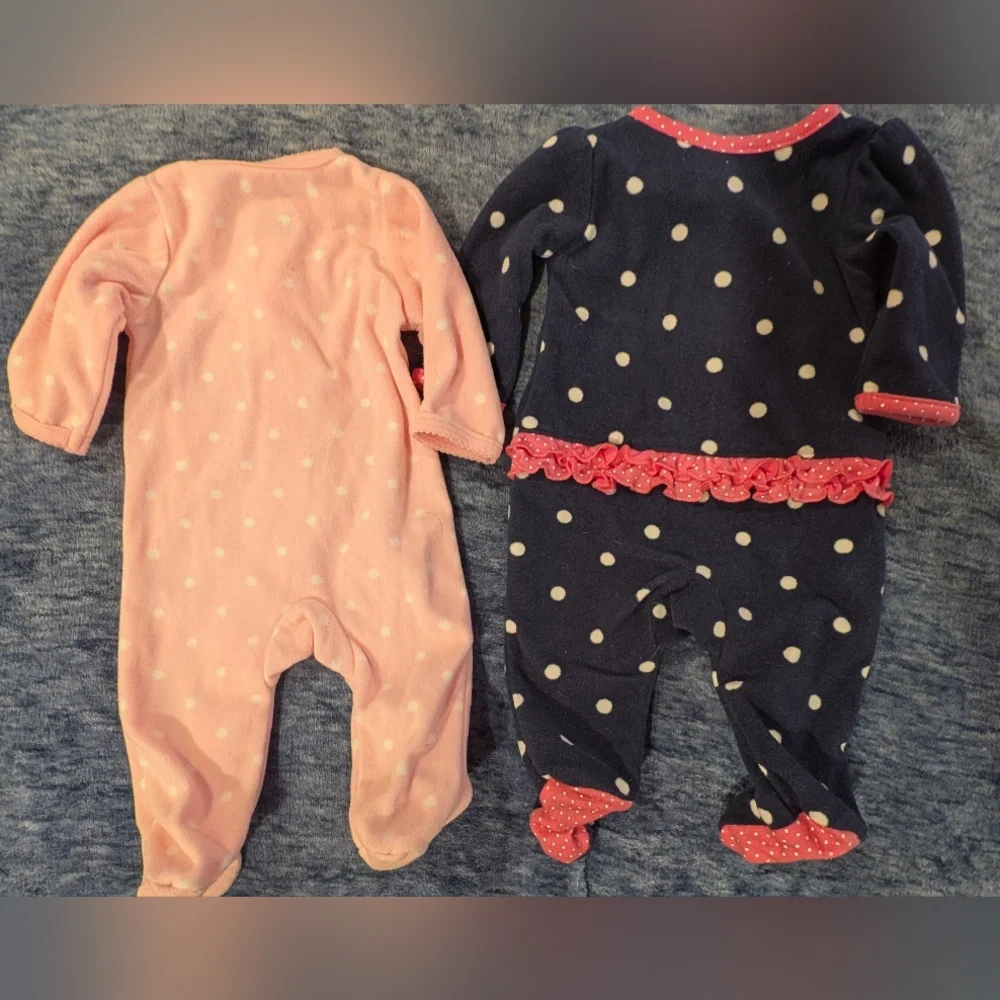 Carter's NB Kids Footies Set - Pink And Navy